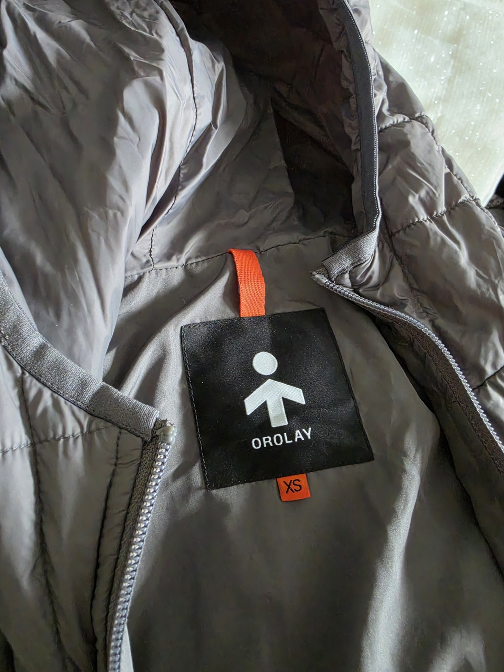 OROLAY Women's Lightweight Puffer Jacket - Gray
